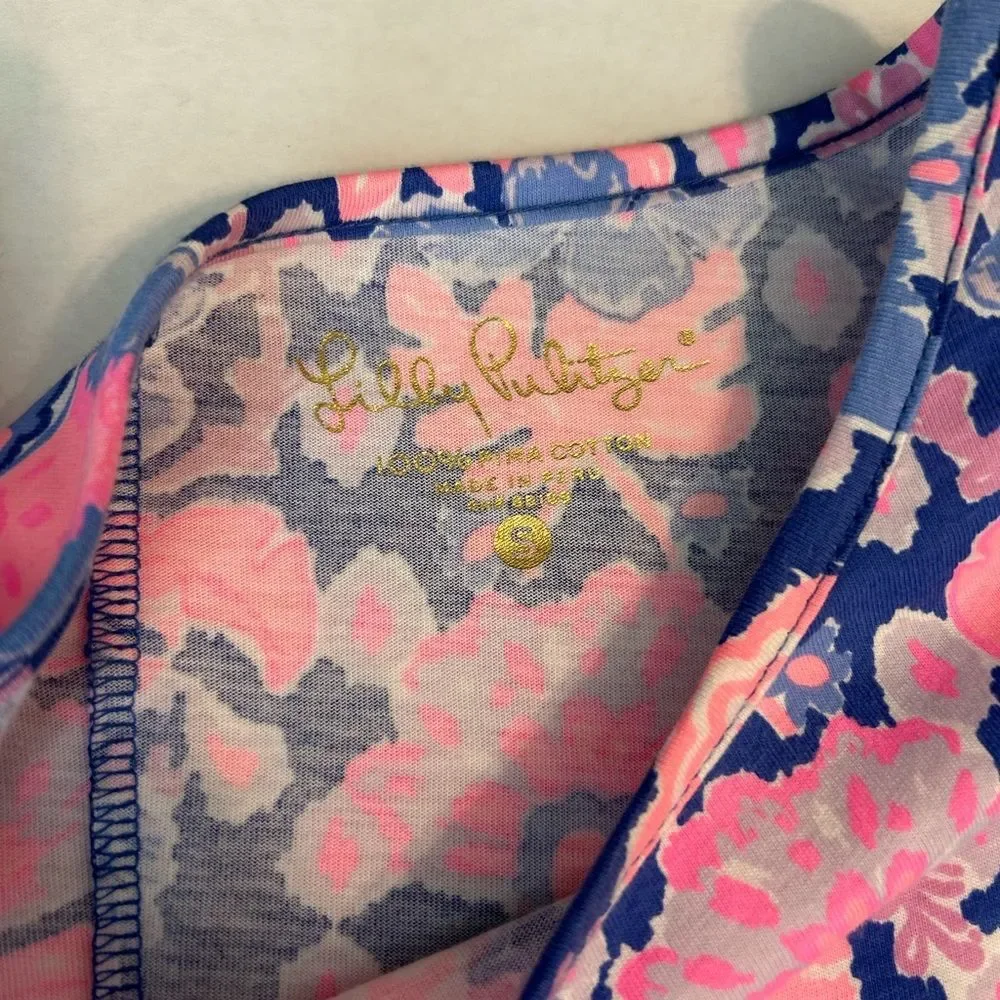 Lilly Pulitzer Marlowe Iris Blue Werk It Engineered Marlow Dress Size S - Picture 5 of 9